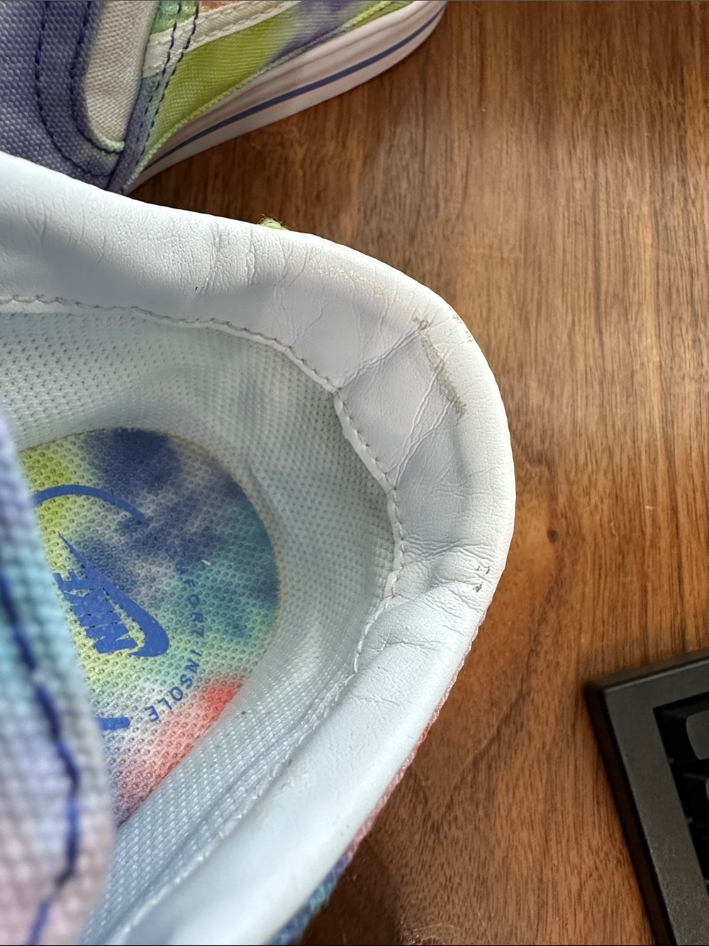 Nike Women's Court Legacy Slip-On Sneakers Tie-Dye Print - Picture 8 of 8